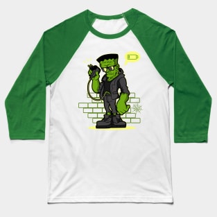 LOW BAT frankenstein Baseball T-Shirt